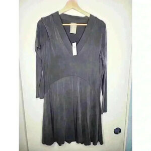 Anthropologie Dolan Left Coast Toute Grey Long‎ Sleeve Swing Dress
